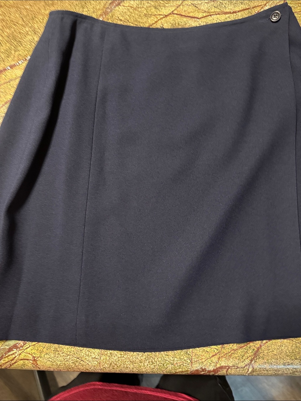 Preview Collection Black Mini Skirt with Side Button